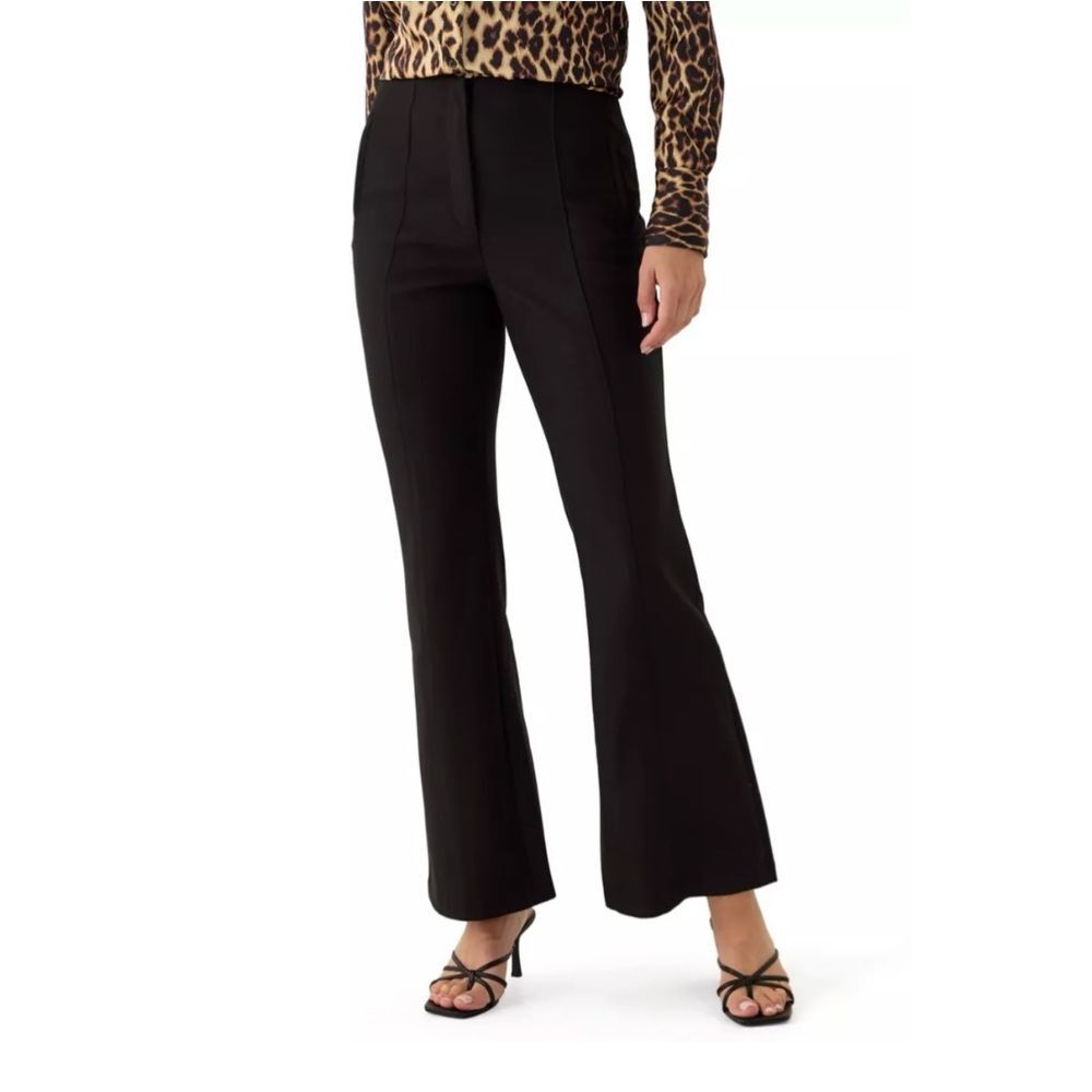 NWT Jason Wu Classic Black Flare High Waisted Pant Trousers